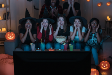 Scary movies can make for fun events in October, sharing special (sober) moments with the ones you loved filled with a dose of spooky stuff can make for a fun feature film packed party.